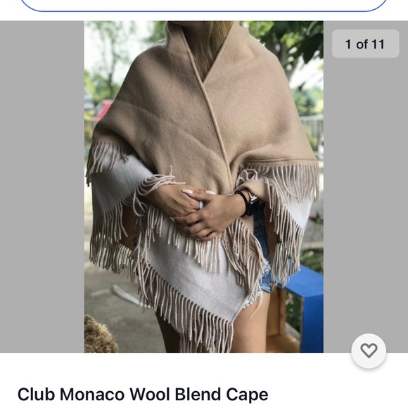 Club Monaco Jackets & Blazers - Club Monaco Wool Cape